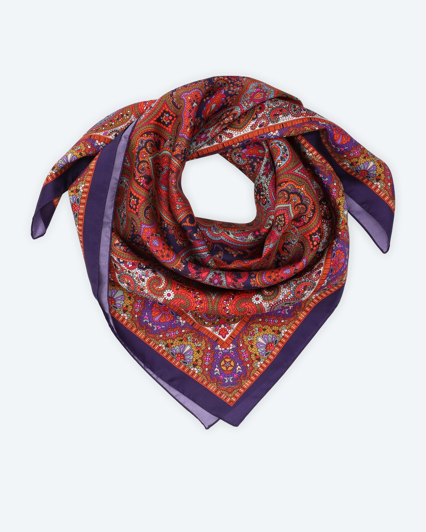 Produktabbildung für Seidentuch mit Paisley Druck