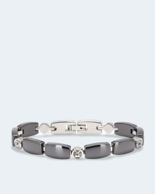 Armband mit Keramik & Kristallen