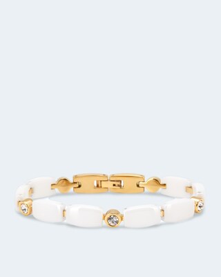 Armband mit Keramik & Kristallen
