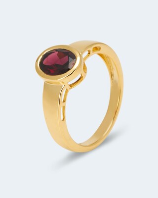 Ring mit Rhodolith