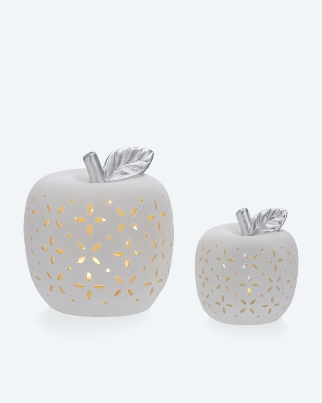 Produktabbildung für 2 LED-Keramik-Äpfel