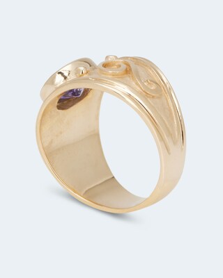 Ring mit Tansanit AAAA