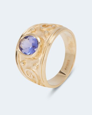 Ring mit Tansanit AAAA