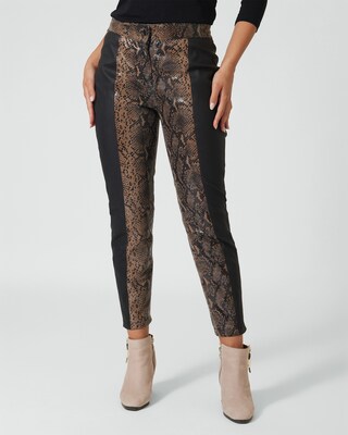 Lederhose in Snake-Optik