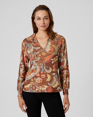 Shirt mit Paisley-Print