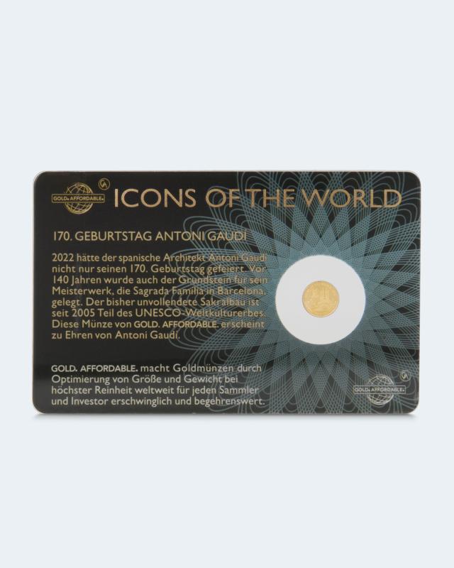 Produktabbildung für Icons of the World Goldmünze