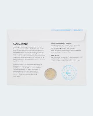 Numisbrief San Marino Caravaggio 2021