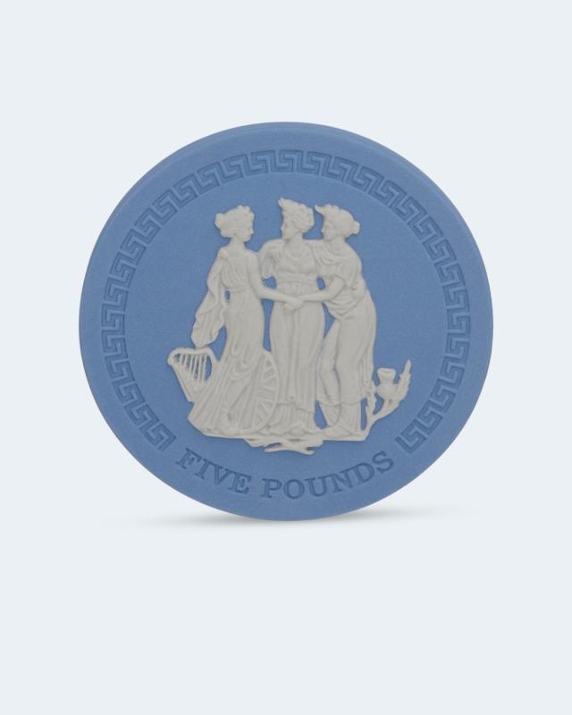 Produktabbildung für Jasperware-Münze "Die drei Grazien"