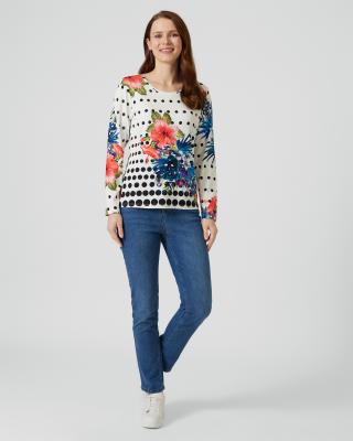 Shirt "Flowers and Dots"