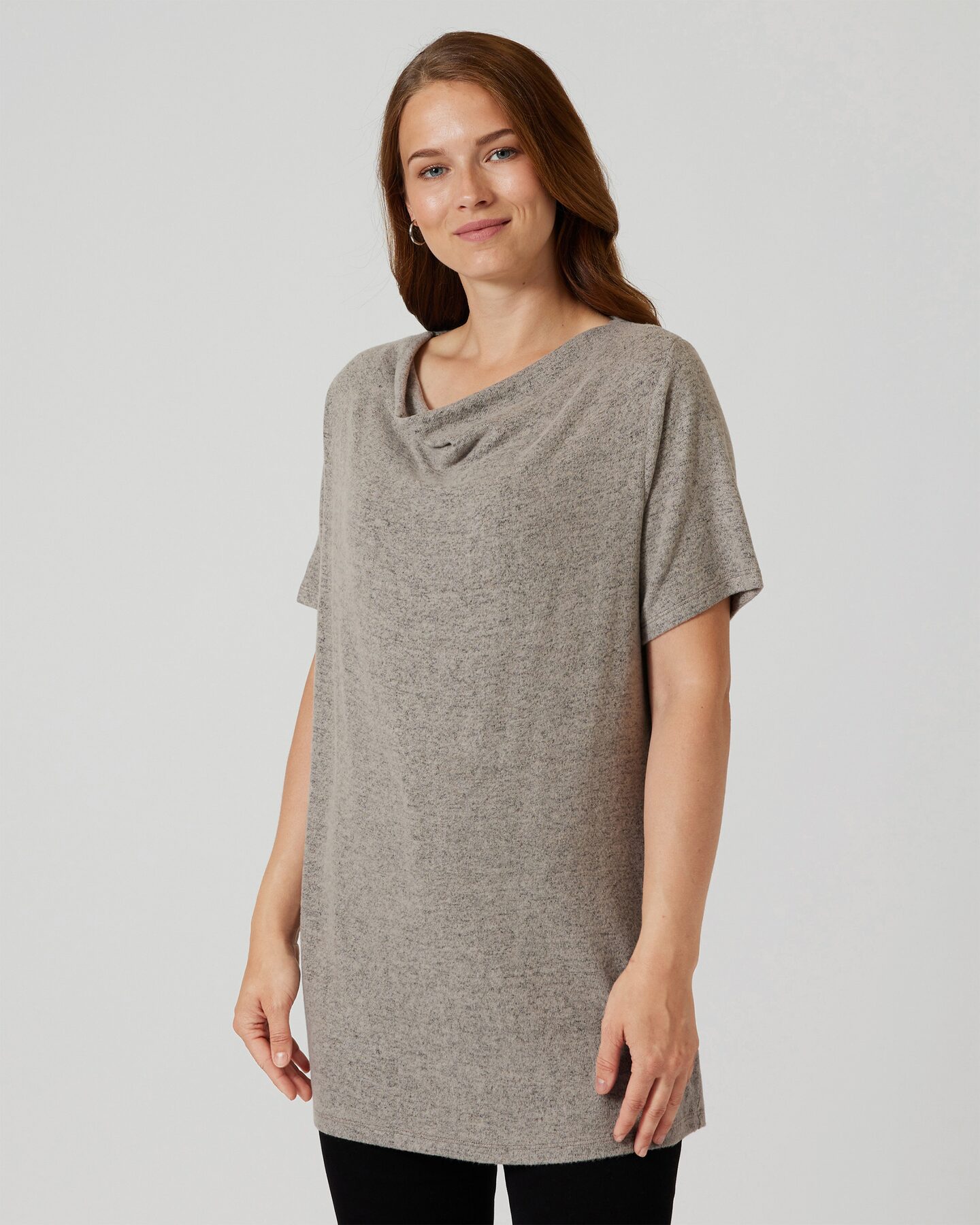 Produktabbildung für Shirt mit Wasserfallkragen