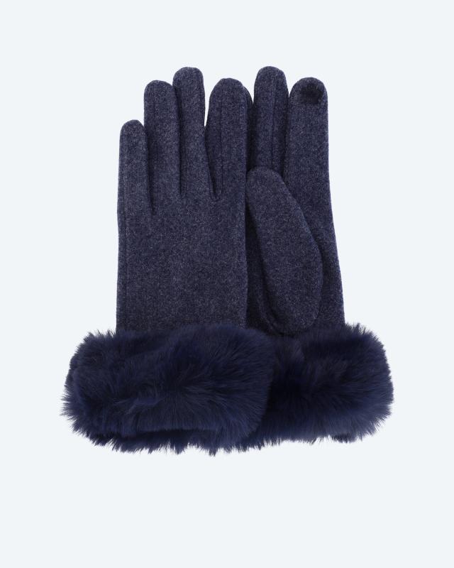 Handschuhe mit Webpelzrand