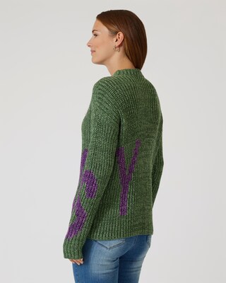 Grobstrick-Pullover