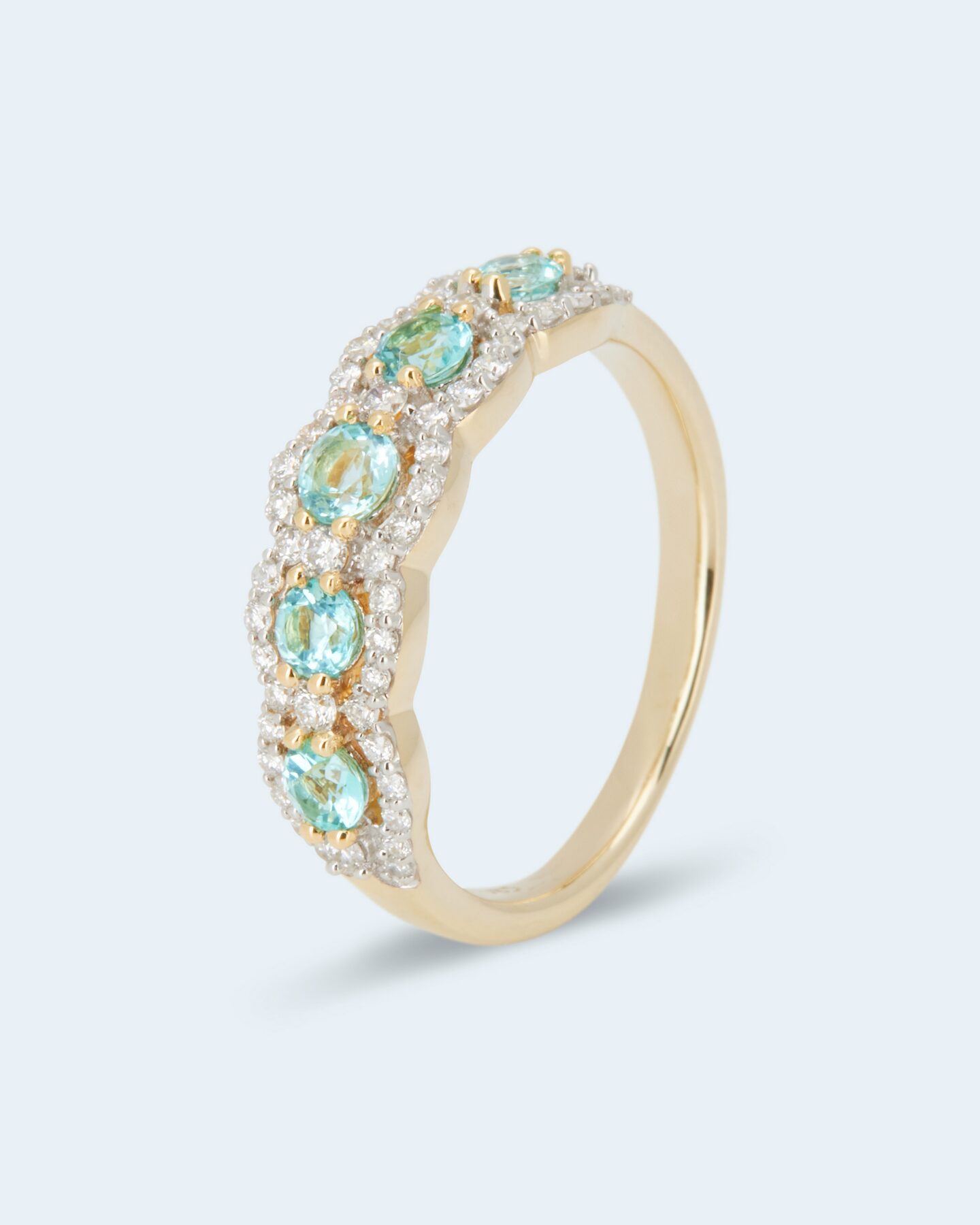 Produktabbildung für Ring mit Paraiba-Turmalin und Brillant
