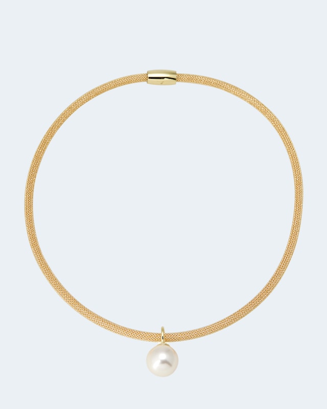 Flechtcollier mit MK-Perle 14 mm