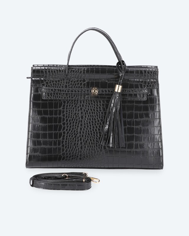 Kurzgrifftasche mit Quaste