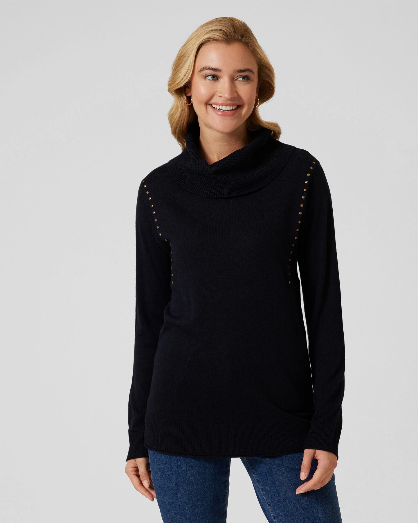 Produktabbildung für Rollkragenpullover mit Seiden-Anteil