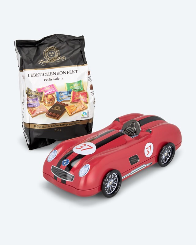 Geschenkdose Rennwagen, 235 g