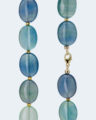 Collier mit Fluorit und Pyrit