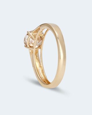 Ring mit Champagner Brillant 1,5 ct