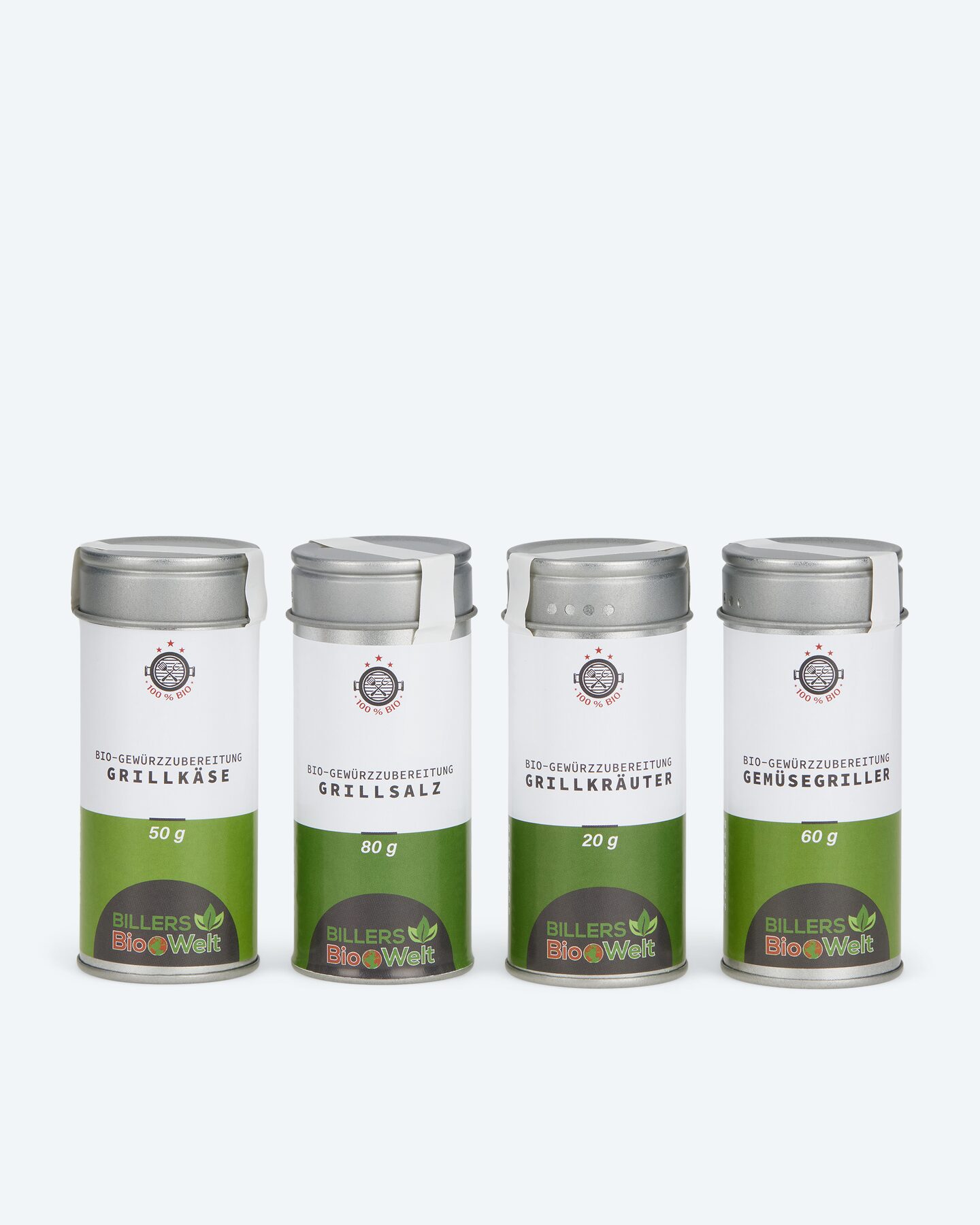 Produktabbildung für Bio Grillgewürze-Box Veggi 4tlg.