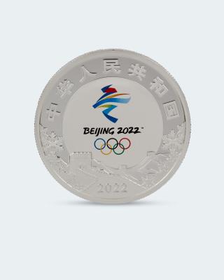Silbermünze Beijing 2022 Biathlon