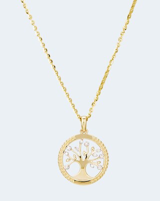 Diamant-Anhänger "Baum des Lebens" 0,0297 ct