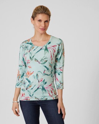 Pullover "Blumen/Blätterzauber"