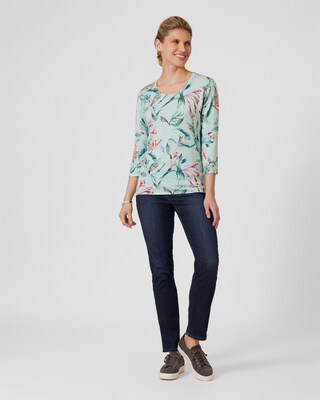 Pullover "Blumen/Blätterzauber"