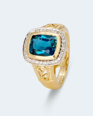 Ring mit Blautopas