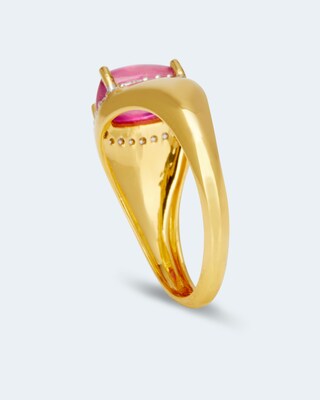 Ring mit Rubin & Zirkonen