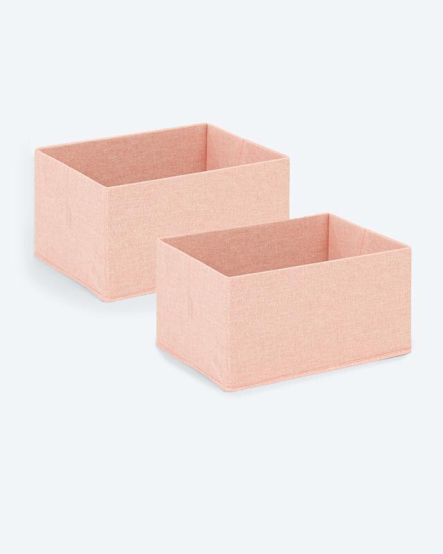 Aufbewahrungsbox Cube Gr. L, 2tlg.