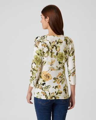 Classic Pullover "Blüten/Blätter"