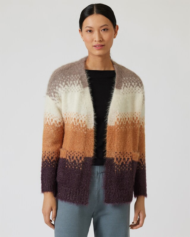 Cardigan mit Ballonärmeln
