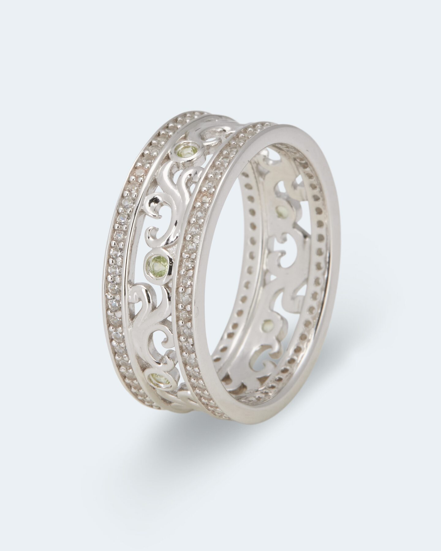 Produktabbildung für Ring mit Peridot und Zirkon
