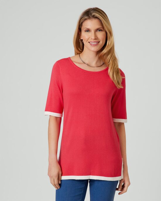 Produktabbildung für Midi-Pullover mit Kontrast