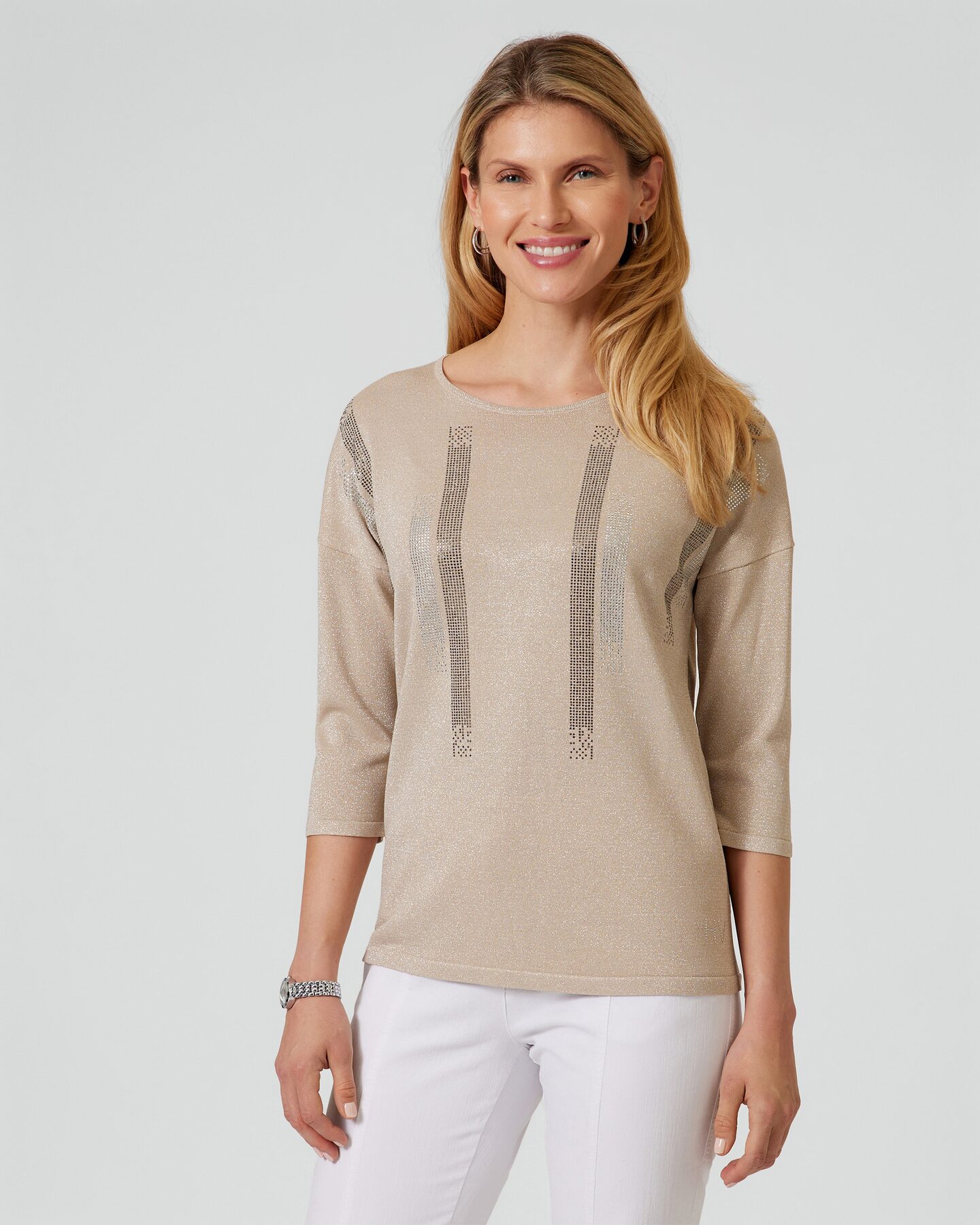 Produktabbildung für Feinstrick-Pullover Italian Strick mit Strass
