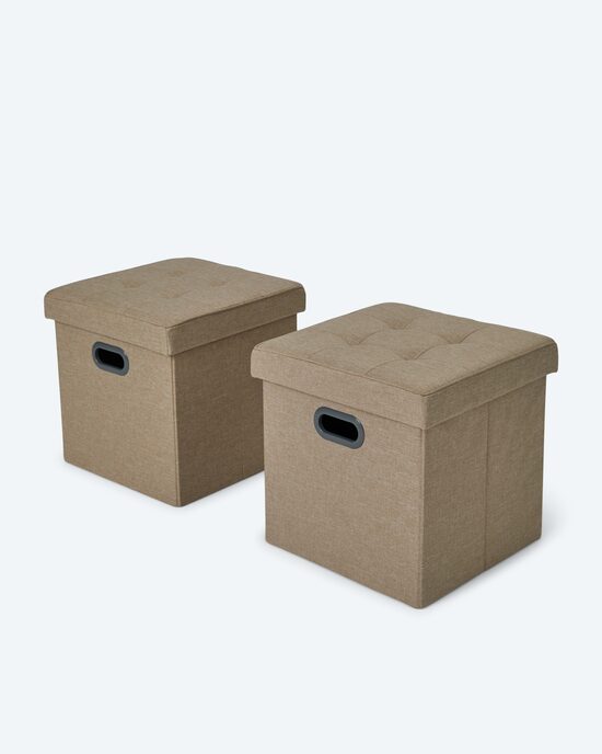 Produktabbildung für Sitz- und Aufbewahrungshocker, 2tlg.