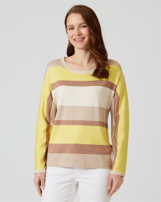 Produktabbildung für Pullover mit Streifen-Mix
