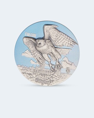 3Oz Silbermünze Falke 2022