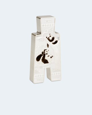 Silberkilo Panda in Spatenform 2022