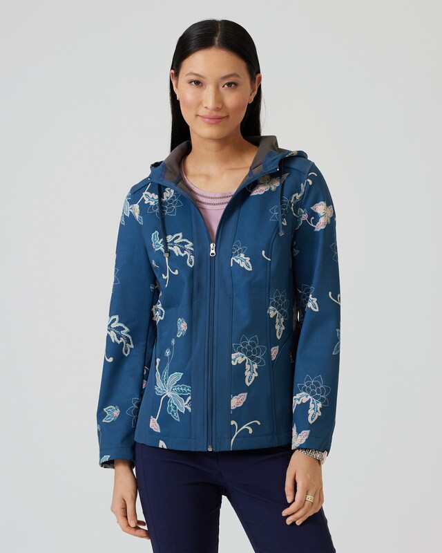 Softshelljacke mit Kapuze