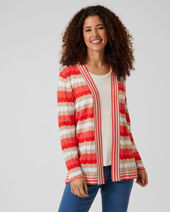 Produktabbildung für Cardigan mit Zick-Zack-Muster