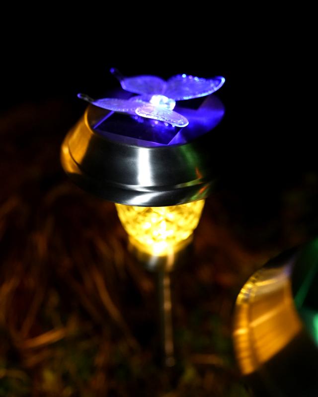 Solar Leuchten "Schmetterling" 2er-Set