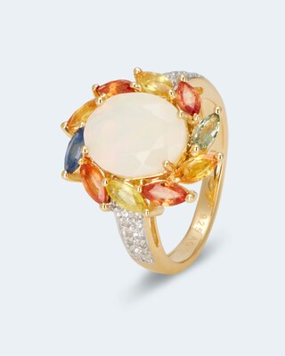 Ring mit Äthiopischem Opal