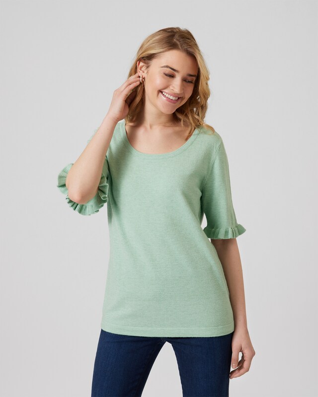 Pullover mit Rüschen