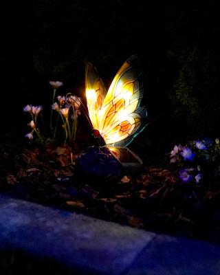 Glaskunst Solar Schmetterling