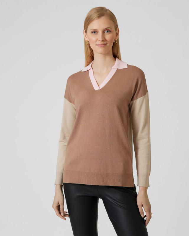 Pullover mit Color-Blocking