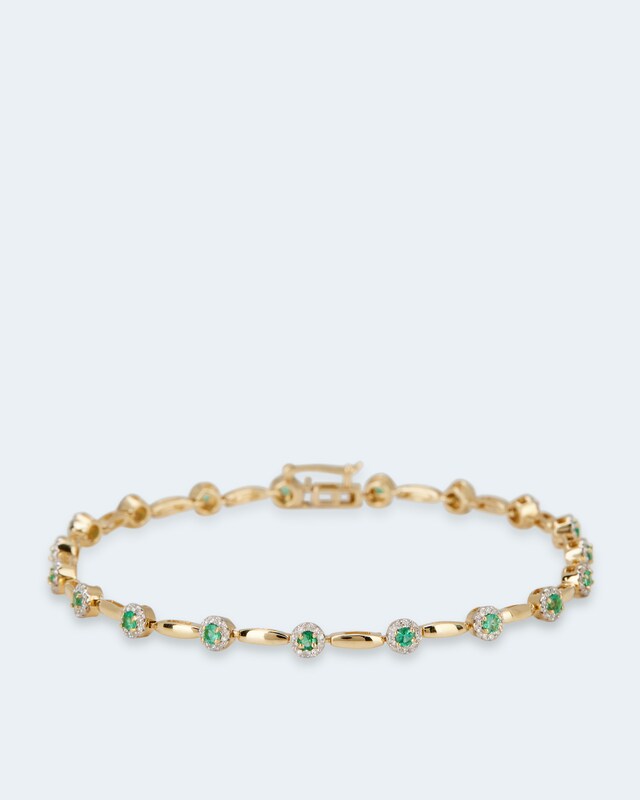 Armband mit Smaragd und Diamant