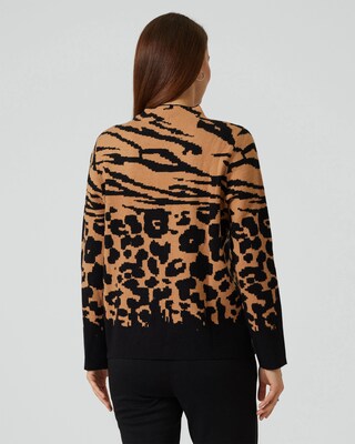 Pullover mit Animaldruck