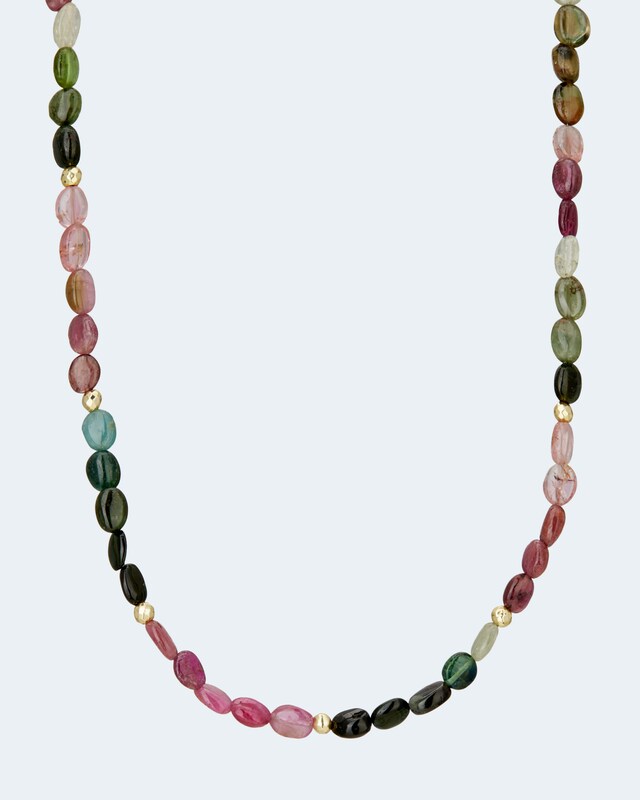 Collier mit Turmalin und Hämatit